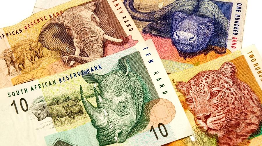 South African Rand notes depicting Big 5